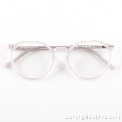 Marcos de gafas blancas de acetato vintage